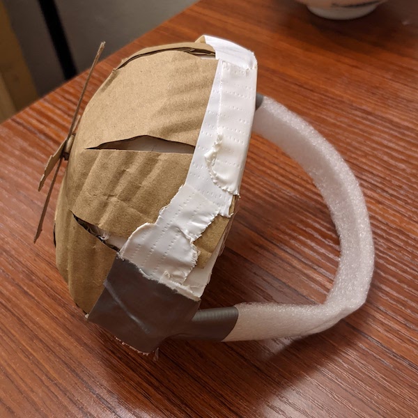 Full hat, including propellor and chin strap